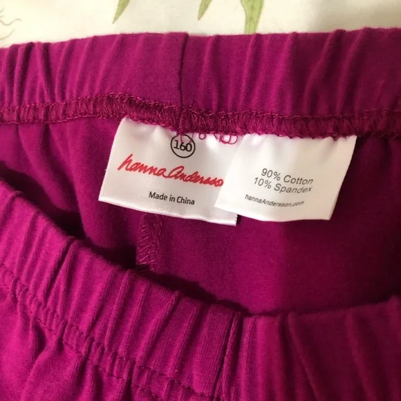 Hanna Andersson Kids' Magenta and Violet Joggers - Picture 5 of 10